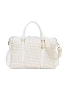 Le Bebé Enfant Checkered Changing Bag - White
