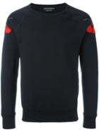 Alexander Mcqueen Embroidered Sweatshirt, Men's, Size: Medium, Black, Cotton