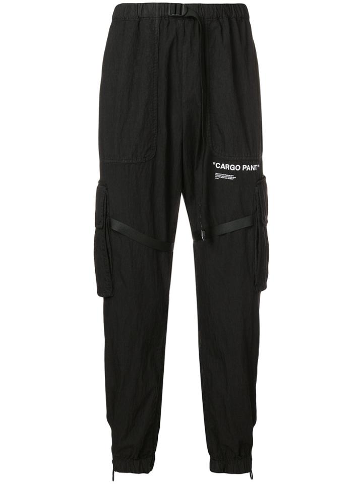Off-white Loose Fitted Track Trousers - Black