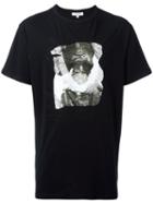 Les Benjamins Seaming Detail Printed T-shirt, Men's, Size: Xs, Black, Cotton