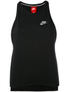 Nike - Logo Print Vest Top - Women - Cotton - L, Black, Cotton