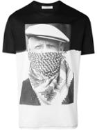 Neil Barrett Portrait Print T-shirt, Men's, Size: Large, Black, Cotton