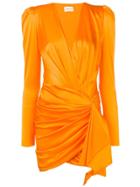 Alexandre Vauthier Deep V-neck Dress - Orange