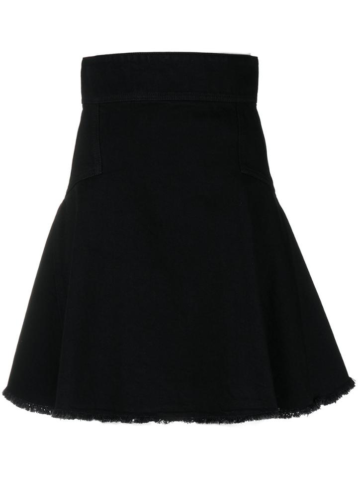 Alexander Mcqueen Flared Skirt - Black