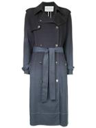 Sonia Rykiel Mid-length Trench Coat - Blue