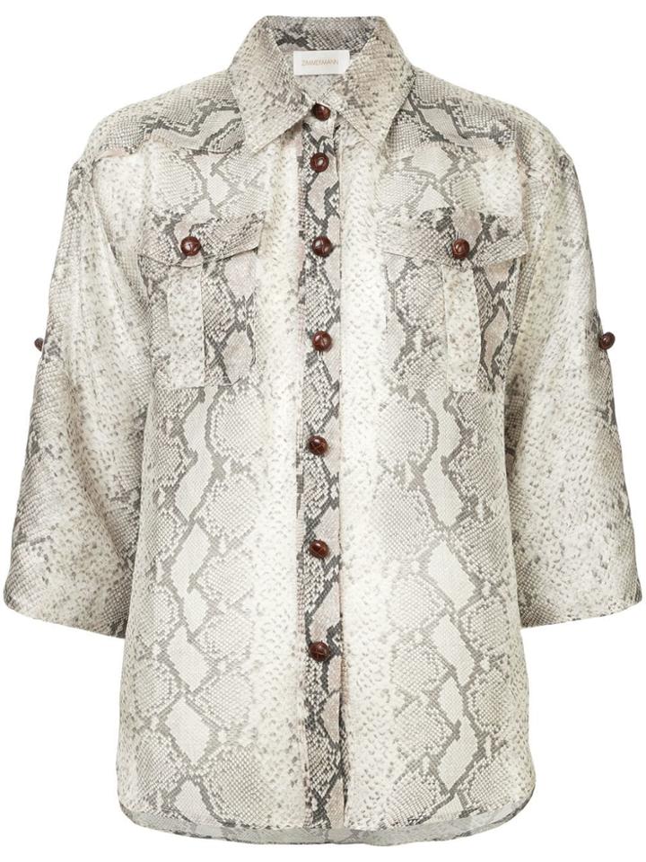 Zimmermann Safari Shirt - Multicolour