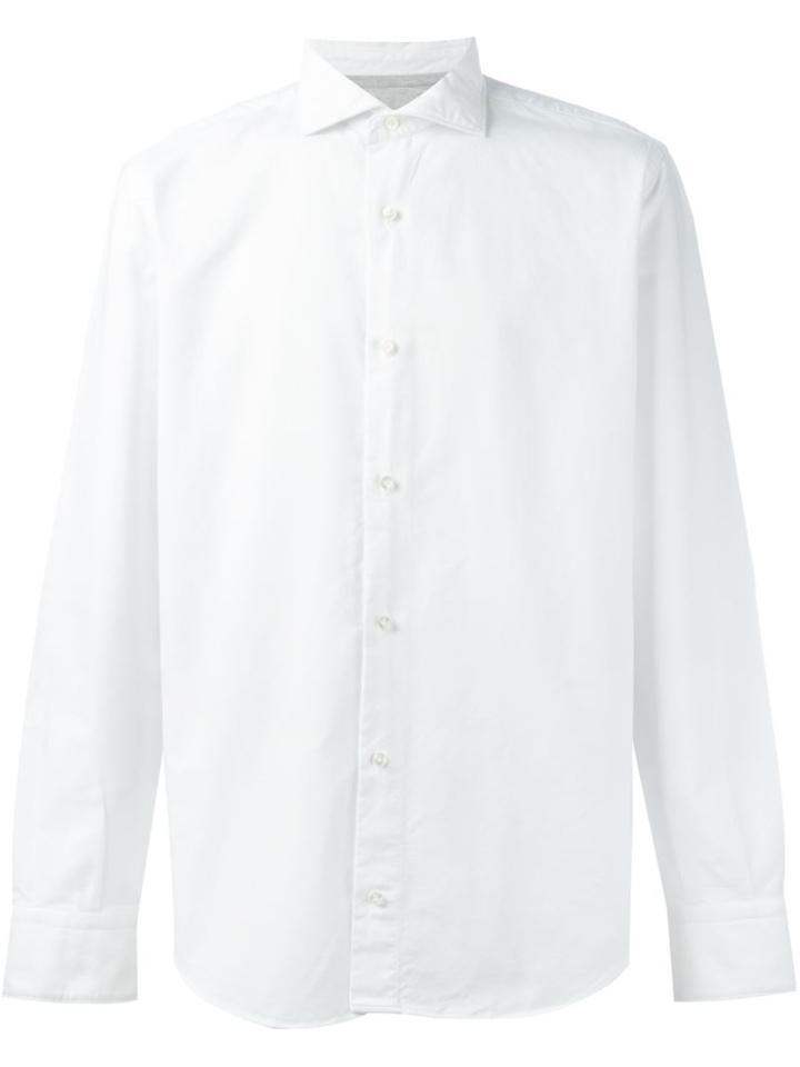 Eleventy Classic Shirt, Men's, Size: 41, White, Cotton