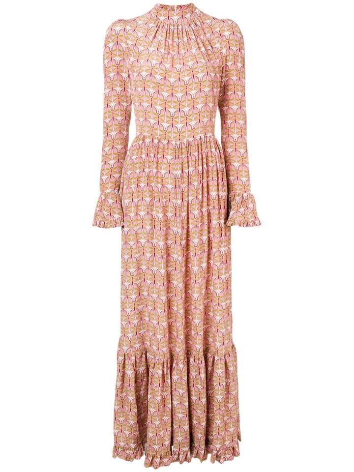 La Doublej Geometric Print Dress - Pink