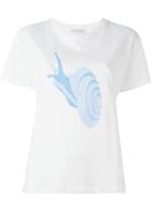 J.w. Anderson Snail Print T-shirt, Women's, Size: S, White, Cotton