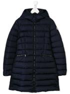 Moncler Kids Zipped Padded Coat - Blue
