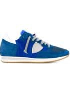 Philippe Model Tropez Sneakers, Men's, Size: 43, Blue, Leather/rubber/cotton