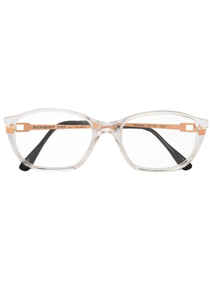 Yves Saint Laurent Vintage Transparent Optical Glasses, Grey