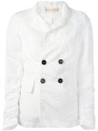 Marni Crepe Jacket, Women's, Size: 42, White, Linen/flax/cotton