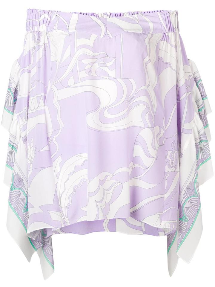Emilio Pucci Abstract Print Blouse - Purple