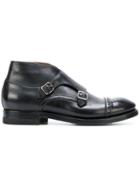Silvano Sassetti Mid High Monk Shoes - Black