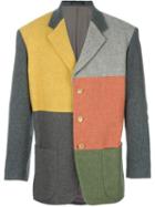 Yohji Yamamoto Vintage Patchwork Blazer, Men's, Size: Small, Grey