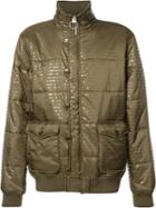 Prps Funnel Neck Padded Jacket, Men's, Size: Medium, Green, Nylon/polyester