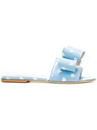 Polly Plume Crazy In Love Lola Bow Sandals - Blue