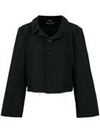 Comme Des Garçons Vintage Cropped Ruffled Jacket - Black