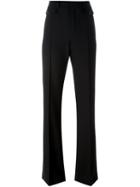Chloé Fitted Flared Trousers, Women's, Size: 42, Black, Silk/spandex/elastane/virgin Wool