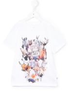 Stella Mccartney Kids - Arlo Meat Free Monday Animals T-shirt - Kids - Cotton - 4 Yrs, White