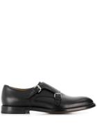 Scarosso Newton Monk Shoes - Black