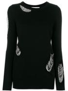 Michael Michael Kors Chain-embellished Sweater - Black