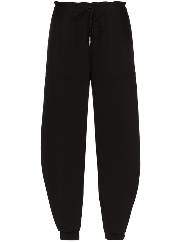Chloé Drawstring Wool Track Pants - Black