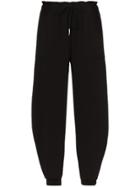 Chloé Drawstring Wool Track Pants - Black