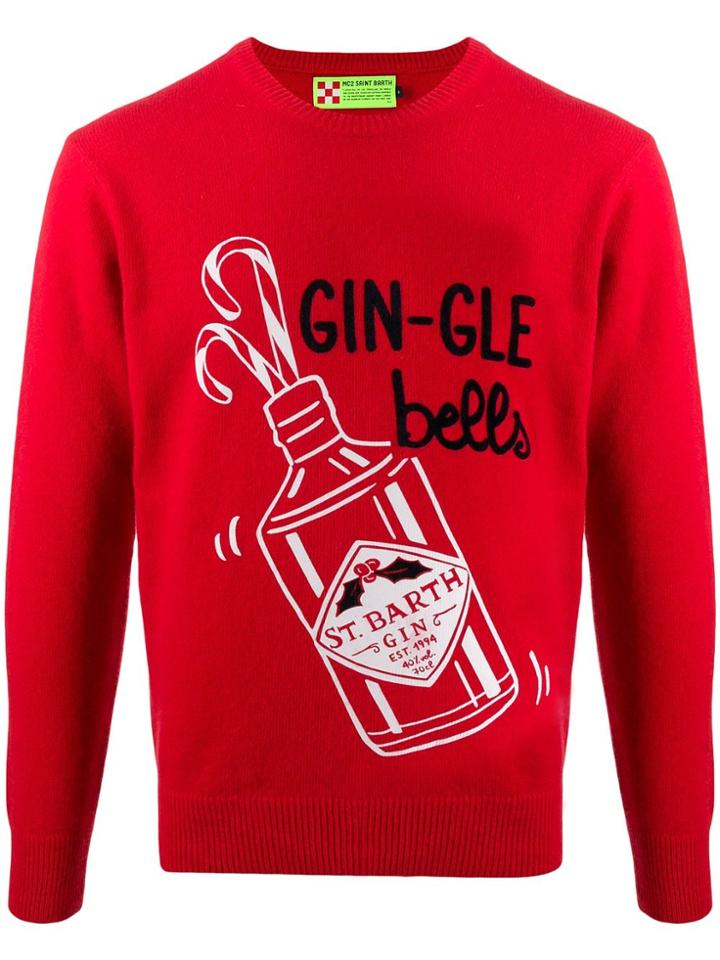 Mc2 Saint Barth Gin-gle Bells Jumper - Red
