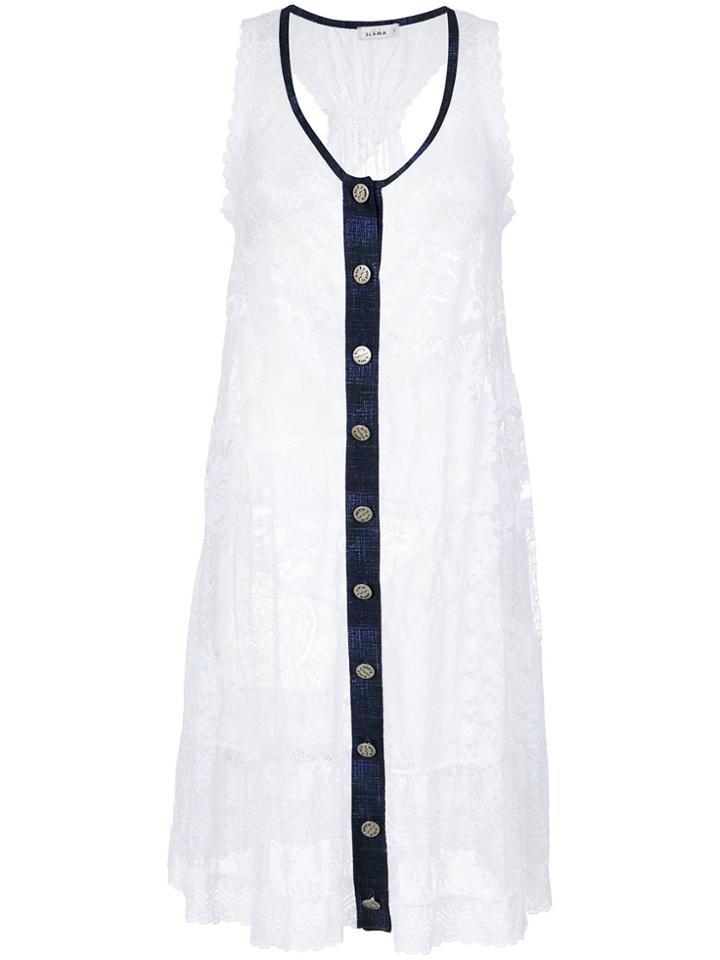 Amir Slama Lace Beach Dress - White