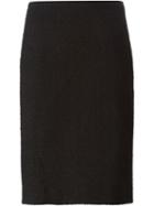 Chanel Vintage Bouclé Pencil Skirt, Women's, Size: 38, Black