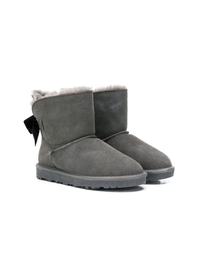 Monnalisa Shearling-lined Boots - Grey