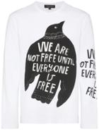 Comme Des Garçons Homme Plus We Are Not Free Printed Long-sleeve