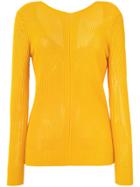 Maison Margiela Ribbed Knit Sweater - Yellow & Orange