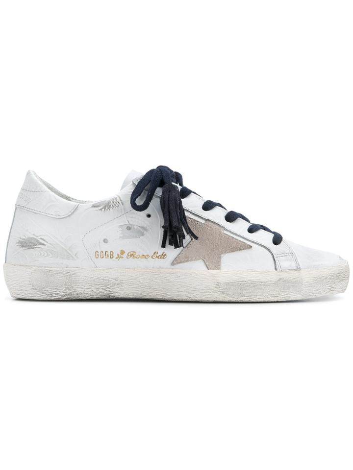 Golden Goose Deluxe Brand Superstar Rose Edition Sneakers - White