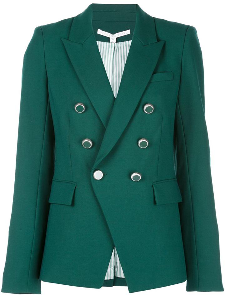 Veronica Beard Miller Dickey Double-breasted Jacket - Green