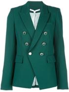 Veronica Beard Miller Dickey Double-breasted Jacket - Green