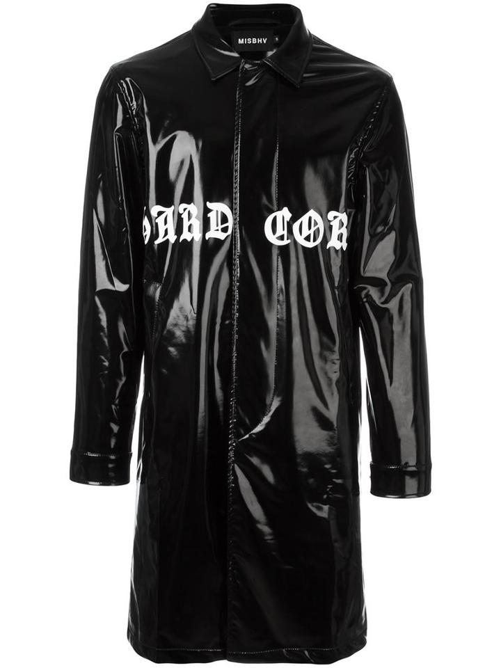 Misbhv 'hardcore Latex' Coat, Adult Unisex, Size: Medium, Black, Nylon/spandex/elastane/acetate