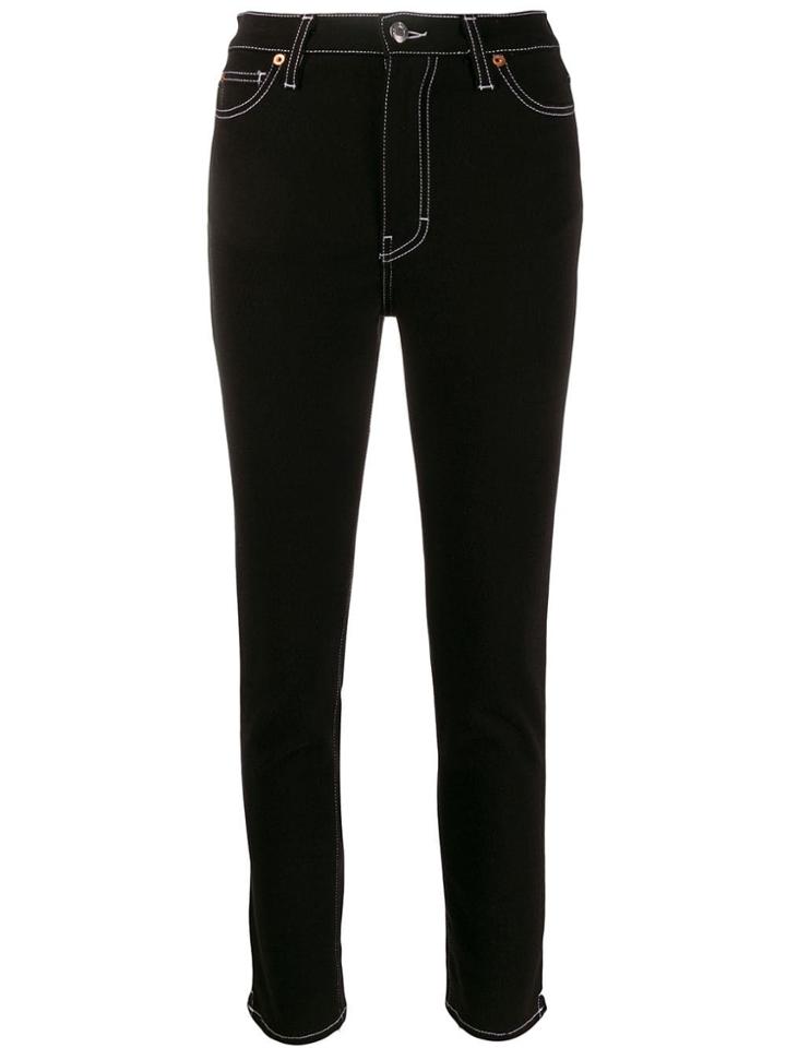 Iro Stitch Detail Skinny Jeans - Black