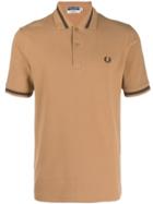 Fred Perry Single Tipped Polo Shirt - Neutrals