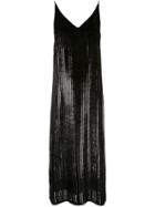 Adam Lippes Striped Cami Dress - Black