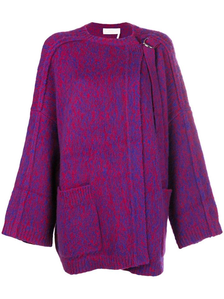 Chloé Chunky Cardi-coat - Red