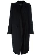 Ann Demeulemeester Tuxedo Lapel Coat, Women's, Size: 38, Black, Wool/nylon/rayon/cotton