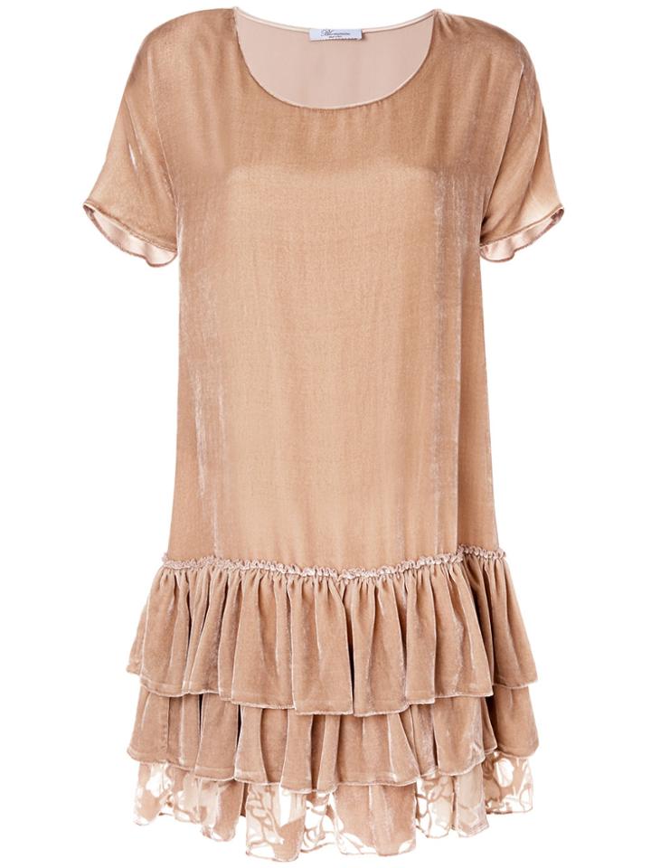 Blumarine Wide Cut Dress - Nude & Neutrals