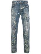 Marcelo Burlon County Of Milan Dark Splatter Jeans - Blue