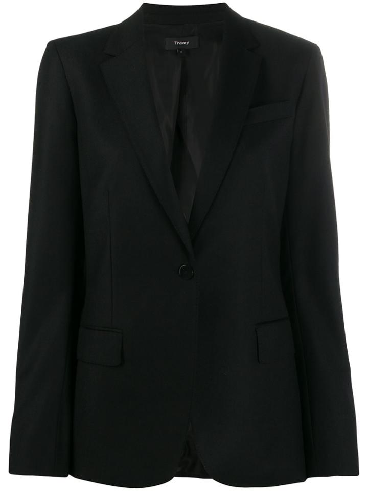 Theory One-button Blazer - Black