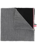 Thom Browne Ribbed Scarf, Men's, Black, Wool