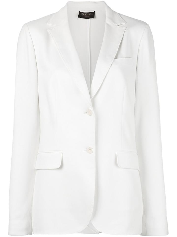 Loro Piana Two Button Blazer - White