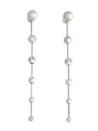 Burberry Crystal Charm Palladium-plated Drop Earrings - Metallic